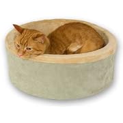 Thermo-Kitty Bed, 16-Inch Diameter, Sage