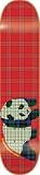 ENJOI Red Plaid Panda Resin 7 Skateboard Deck - 8.0 Inch