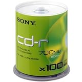 Computer : Sony CD-R Recordable Disk Write-once on Spindle 52x Speed 80Min 700Mb Ref 100CDQ80NSPD [Pack 100]
