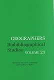 Review Continuum International Publishing Group  / Geographers: Bibliographical Studies (Geographers)