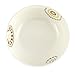 Rachael Ray Circles and Dots Stoneware 10-Inch Round Serving Bowl, White
