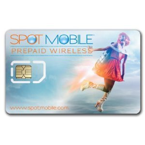 Spot Mobile Prepaid Wireless Activation Kit including Sim Card