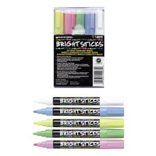 SANFORD INK CORPORATION Fluorescent Markers,Erasable,Pink Blue White Yellow Green SAN14075... by Sanford