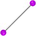 Purple UV Acrylic Industrial Barbell 31mm