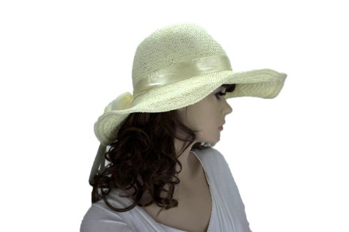 Noonies Boutique Garden Tan Straw Hat 15'' w/ 4'' Brim