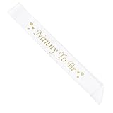 【ノーブランド品】Nanny To Be  ベビーシャワー パーティー 装飾 ギフト サッシ サテンリボン