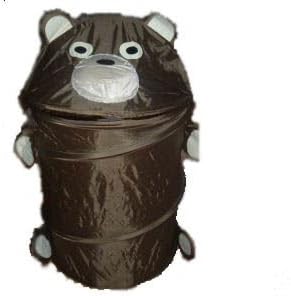 LAUNDRY HAMPER - TOY CHEST BOX - POP UP- BEAR -
