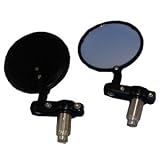 7 8 Inch Handlebar Black BAR END Mirrors by Unknown