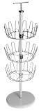  : Polder 6245-79  Revolving Shoe Tree, White/Chrome