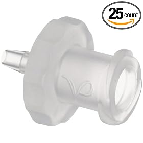 Value Plastics FTLL025-6 Female Luer Thread Style to 500 Series Barb, 5/32" (4.0 mm) ID Tubing, Natural Polypropylene (25-Pack)