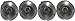 BEYMA Ast05 1.5 Inch 400 Watt Competition Series Bullet Tweeters with Aluminium Diaphragm