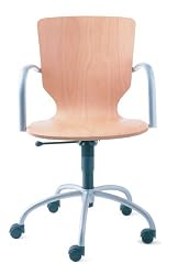 Izzy Gracie Swivel-Tilt Chair (Natural Beech)