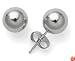 14k White Gold 7mm Ball Earrings