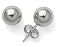 14k White Gold 7mm Ball Earrings