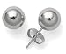 14k White Gold 7mm Ball Earrings