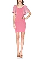 Rare Vestido Chiffon Cape Sleeve Jersey (Rosa)