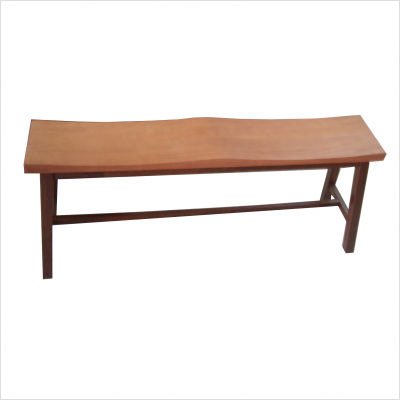 International Concepts BE58-27 Saddle Seat Bench Cinnamon/Espresso