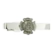 Sterling Silver Plate Tie Bars St. Florian Badge Pewter Medal