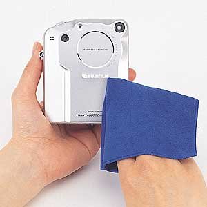 【SANWASUPPLY】デジカメのレンズ・液晶画面・本体を簡単クリーニング・デジカメワイパー（ブルー） DG-CD4BL
