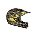 No Fear MX 6088YWS PRIME YOUTH BMX / Motocross Racing Helmet in Yellow Large