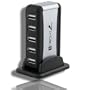 USB Highspeed 7 Port Hub w/ AC Adapter (Silver)