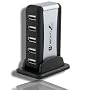 USB Highspeed 7 Port Hub w/ AC Adapter (Silver)