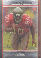 Gaines Adams, Tampa Bay Buccanneers, 2007 Bowman Chrome Autographed Card