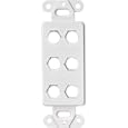 310876WH Hook Upz Style Decorator Insert Sextuple