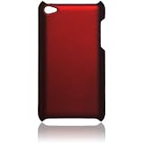 Premium Rubberized Hard Crystal Case Cover for Apple iPod Touch 4G, 4th Generation, 4th Gen - Red