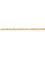 14K Yellow Gold 2.50mm Milano Rope Chain Bracelet - Fine Jewelry Gift
