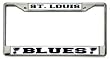 St. Louis Blues Chrome License Plate Frame - SET OF 6 - Sports Merchandise