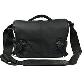 Cosmos ® Black High Quality Nylon Camera Shoulder Carrying Protection Bag with rain cover for Canon Nikon Sony Olympus Kodak Panasonic Fujifilm Cameras Dslr Len + Free Cosmos Cable Tie