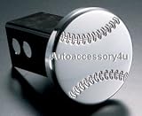 Baseball Billet Hitch Plug Receiver Cover