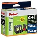 GERMAN HARDCOPY Powerpack E65/E66/E67/E68 Tinte sw/c/m/g Stylus C64/C66/C84/C86/CX6400