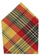 Durable Hand Woven 100% Cotton Yellow Plaid Napkins 22x22 Inches Set of Six