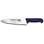 Victorinox Cutlery 8-Inch Chef's Slicing Knife, Blue Fibrox Handle with Microban