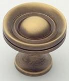 1 Dia Antique Brass Knob