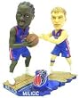 Detroit Pistons Milicic & Wallace Forever Collectibles Bobble Mates - Basketball Sports Merchandise