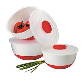 Arcosteel 1891r 6 Piece Non Skid Mixing Bowl Set Red by Arcosteel