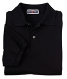 JERZEES 65-Ounce Pique Knit Sport ShirtBlack-S
