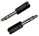 Lot Of 10 1/8" To 1/4" Stereo Headphone Jack Adapters