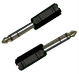 Lot Of 10 1/8 To 1/4 Stereo Headphone Jack Adapters