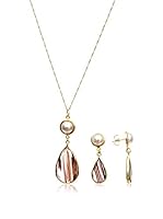 Silver Luxe Conjunto Passion, Amethyst And Synthetic Pearl