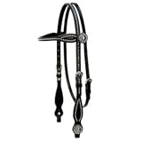 Weaver Back in Black Browband Headstall
