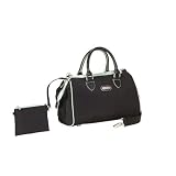 Small Doctor Bag in Black with Seafoam Accents by Baggallini