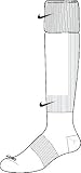 Nike Soccer Single Socks-white/black