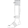 Nike Soccer Single Socks-white/black