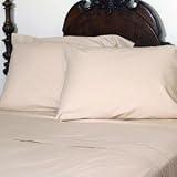Homespell Egyptian Cotton Bed Sheet Set 600 Thread Count Solid
Sateen (Blush) Queen