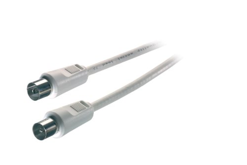 Vivanco Antennenkabel Koaxstecker  Koaxkupplung >75dB 10m wei Preisvergleich