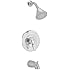 American Standard T385502.295 Reliant 3 Bath/Shower Trim Kit with Easy Clean Showerhead, Shower Arm and Flange, Satin Nickel